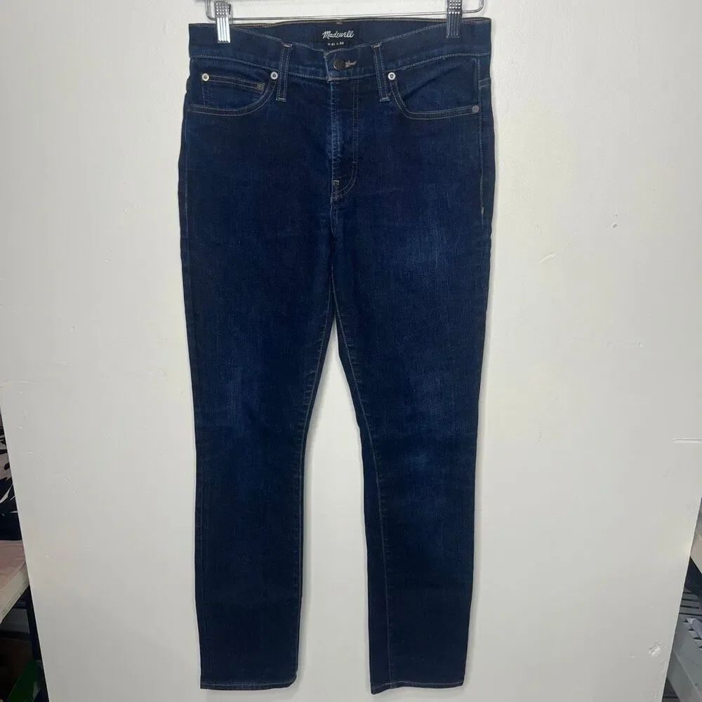 Madewell Men's Skinny Jeans 31W x 32L Dark Wash Blue